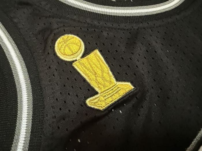 with Final Champions Patch Mitchell&ness 2002-18 San Antonio Spurs GINOBILI 20 Black Basketball Shirt NBA Jersey