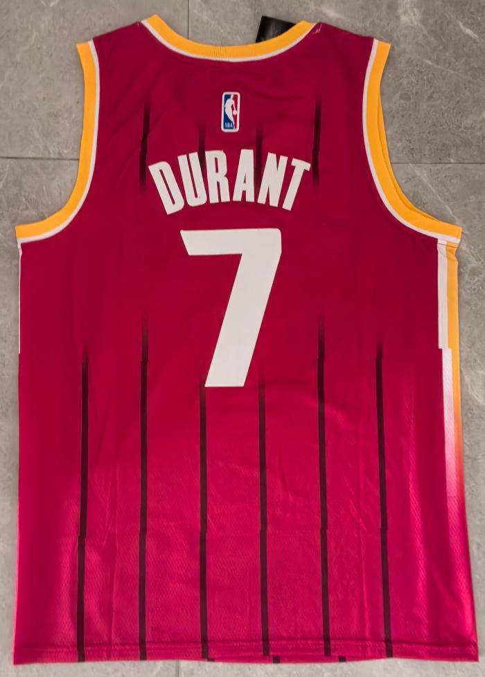 Houston Rockets DURANT 7 Red Basketball Shirt NBA Jersey