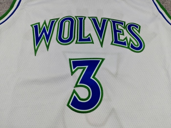 2027 Minnesota Timberwolves McDANIELS 3 White NBA Jersey Basketball Shirt