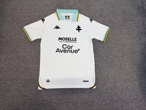 Fan Version 2026-2027 FC Metz Away White Soccer Jersey Football Shirt