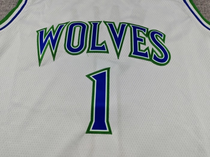 2027 Minnesota Timberwolves Ball 1 White NBA Jersey Basketball Shirt