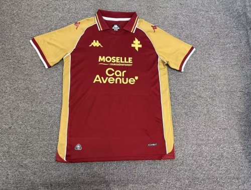 Fan Version 2026-2027 FC Metz Home Soccer Jersey Football Shirt