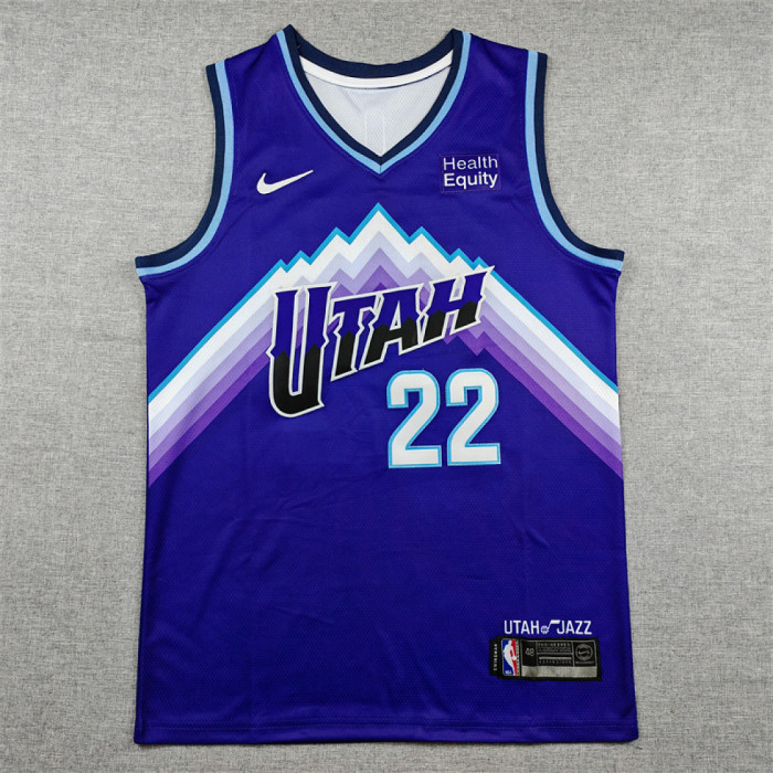 Utah Jazz 22 PETERSON Purple NBA Jersey Basketball Shirt