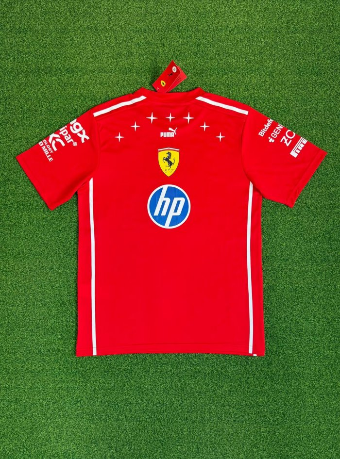 2026 Ferrari Red T-shirt Racing Jersey