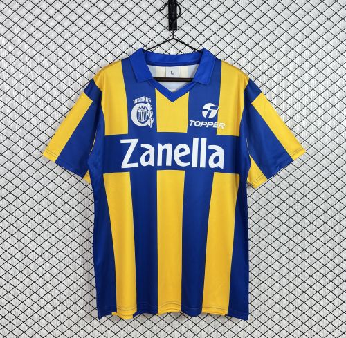 Retro Jersey 1989-1991 Club Atlético Rosario Central Home Soccer Jersey Vintage Football Shirt