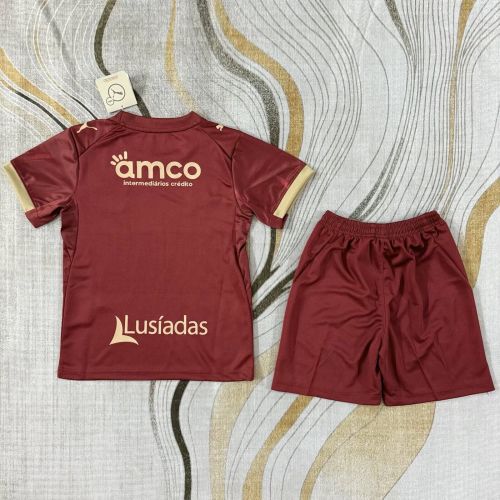 Youth Uniform Kids Kit 2026-2027 Braga Away Soccer Jersey Shorts Child Football Set