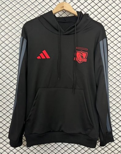 2026 Colo Colo Black Soccer Training Hoodie Football Hoody