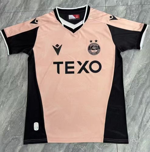 Fans Version 2026-2027 Aberdeen Third Away Pink Soccer Jersey Football Shirt