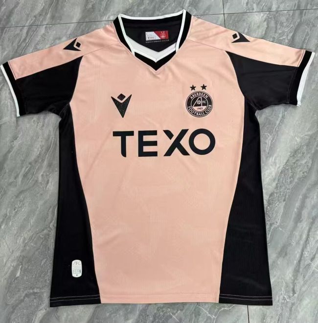 Fans Version 2026-2027 Aberdeen Third Away Pink Soccer Jersey Football Shirt