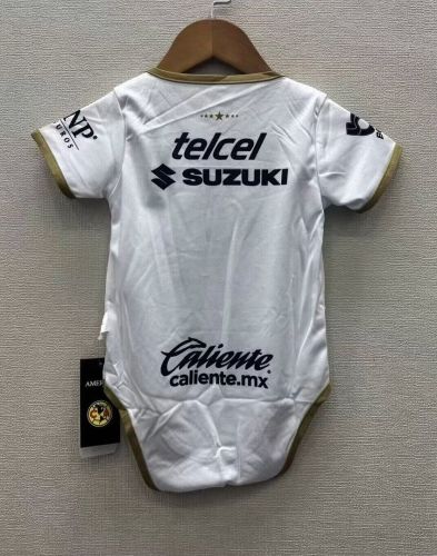 Baby Cloth 2026-2027 Pumas Away White Soccer Jersey Baby Onesies
