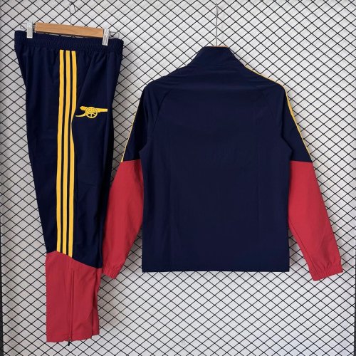 2026-2027 Arsenal Dark Blue/Red Soccer Windbreaker Jacket Football Jacket