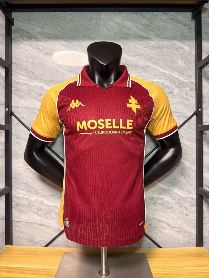 Player Version 2026-2027 FC Metz Home Soccer Jersey Football Shirt