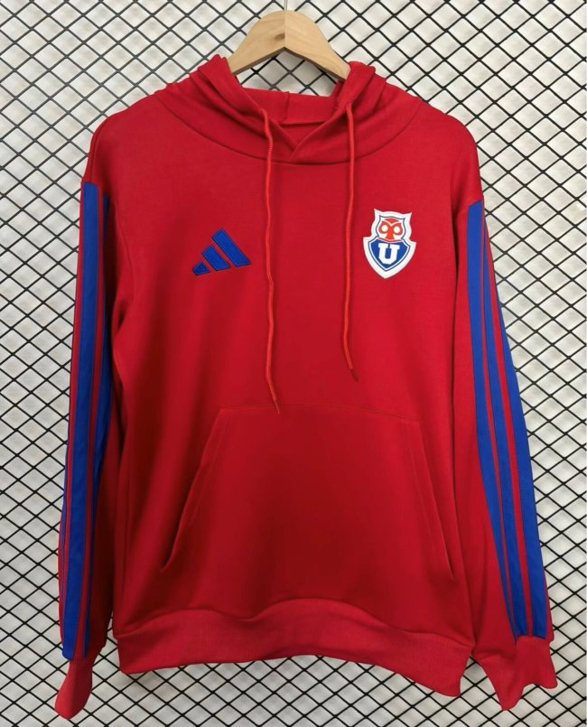 2026 UNIVERSIDAD CHILE Red Soccer Training Hoodie Football Hoody
