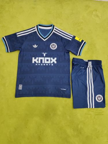 Player Version Youth Uniform Kids Kit 2026-2027 Newcastle United Away Soccer Jersey Shorts Child Football Set