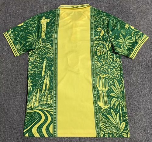 Fan Version 2026 Brazil Soccer Polo Yellow/Green Brasil Camisetas de Futbol