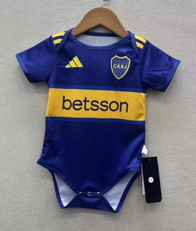 Baby Cloth 2026-2027 Boca Juniors Home Soccer Jersey Baby Onesies