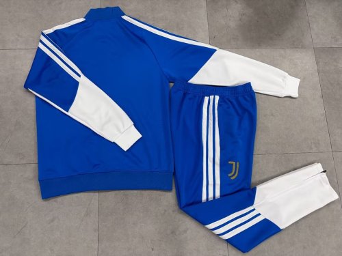 2026-2027 Juventus Blue/White Soccer Tracksuit Jacket Football Jacket and Pants