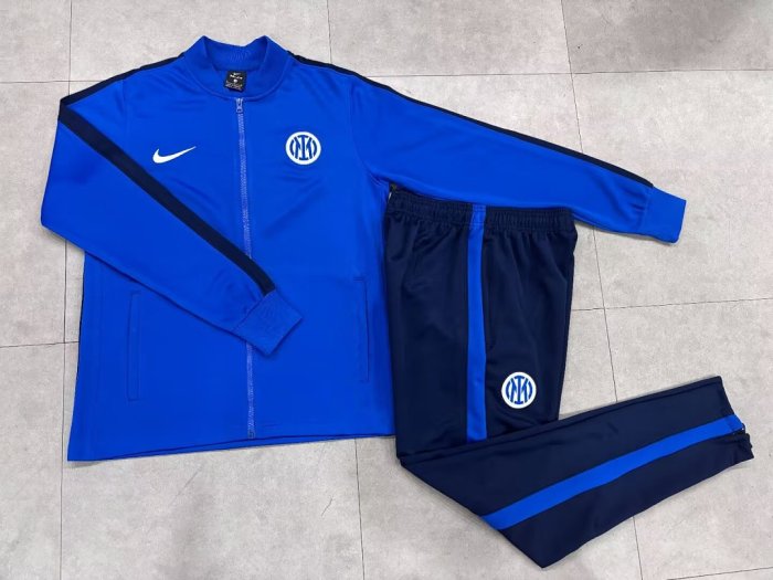 2026-2027 Inter Milan Blue Soccer Tracksuit Jacket Football Jacket and Pants