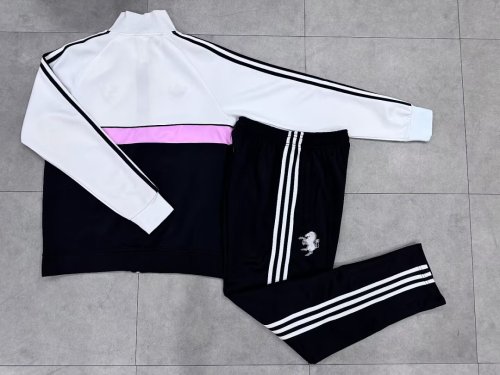2026-2027 Juventus Black/White Soccer Tracksuit Jacket Football Jacket and Pants