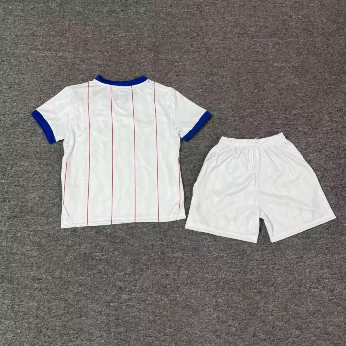 with Sponor Logo Youth Uniform Kids Kit 2026-2027 Chelsea Third Away White Soccer Jersey Shorts Child Football Set