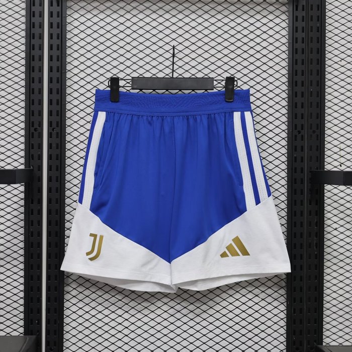 Player Version 2026-2027 Juventus Blue/White Soccer Training Shorts Football Shorts