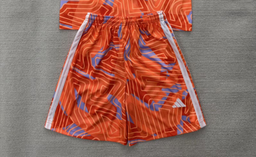 Fan Version 2026-2027 Leeds United Orange Goalkeeper Soccer Shorts Horona Football Shorts