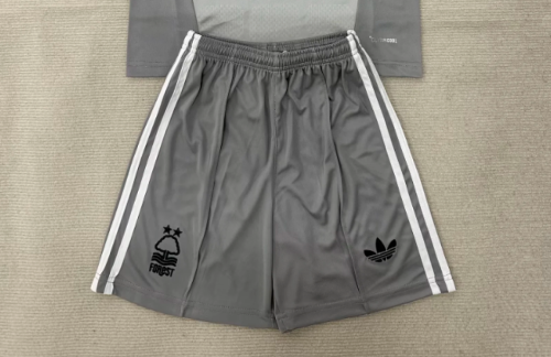 Fan Version 2026-2027 Nottingham Forest Grey Goalkeeper Soccer Shorts Football Shorts