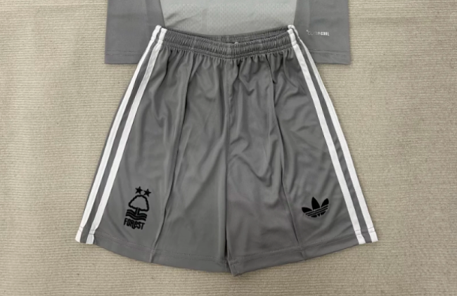 Fan Version 2026-2027 Nottingham Forest Grey Goalkeeper Soccer Shorts Football Shorts