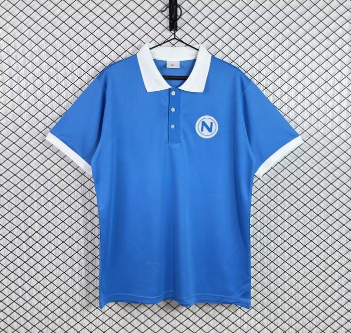 Retro Jersey 1965-1966 Calcio Napoli Home Soccer Jersey Napoles Vintage Football Shirt
