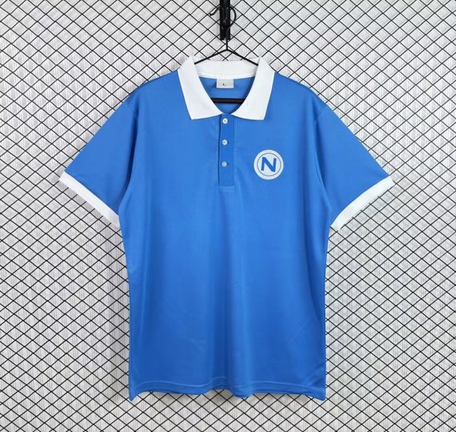 Retro Jersey 1965-1966 Calcio Napoli Home Soccer Jersey Napoles Vintage Football Shirt