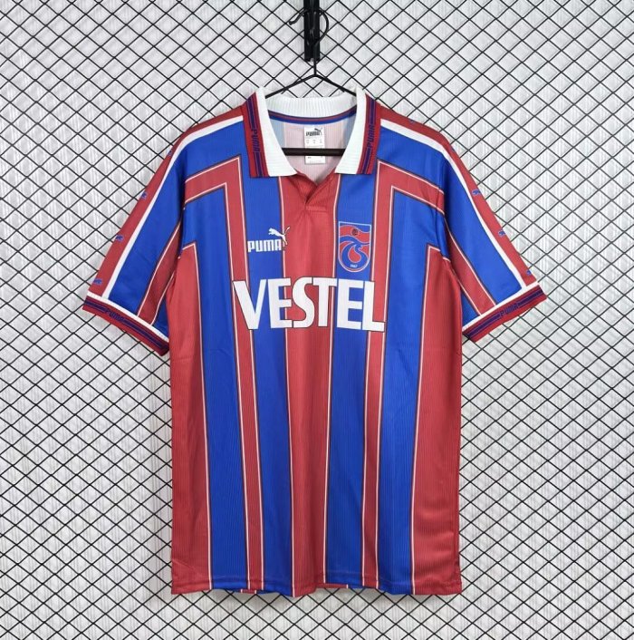 Retro Jersey 1998-1999 Trabzonspor Kulübü Home Soccer Jersey Football Shirt