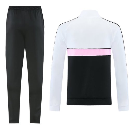 2026-2027 Juventus Black/White Soccer Tracksuit Jacket Football Jacket and Pants