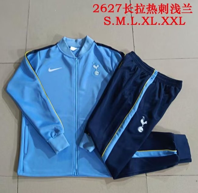 2026-2027 TOT Light Blue Soccer Tracksuit Jacket Football Jacket and Pants
