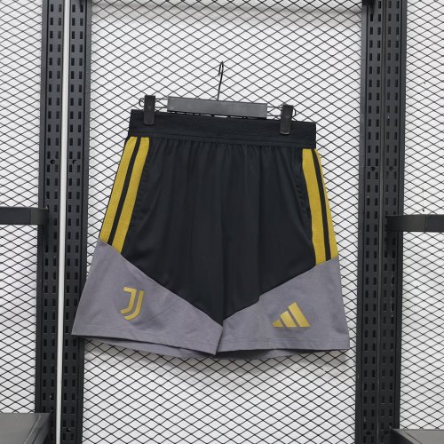 Player Version 2026-2027 Juventus Black/Grey Soccer Training Shorts Football Shorts