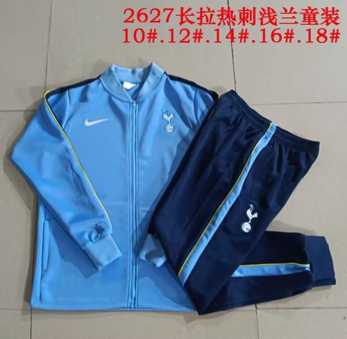 Youth 2026-2027 TOT Light Blue Soccer Training Jacket Football Jacket and Pants