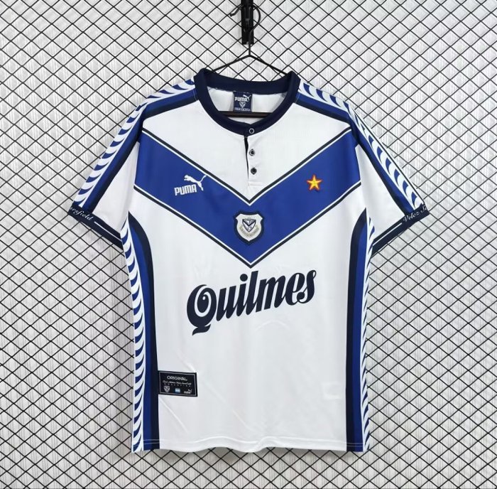 Retro Jersey 1997-1998 Velez Sarsfield Home Soccer Jersey Vintage Football Shirt