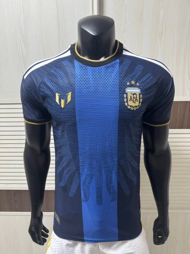 Player Version Argentina X Messi 2026 Special Edition Dark Blue Soccer Jersey Football Shirt