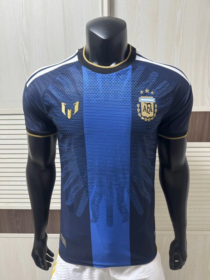 Player Version Argentina X Messi 2026 Special Edition Dark Blue Soccer Jersey Football Shirt