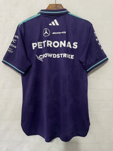 Player Version 2026 Mercedes Purple T-shirt Mecedes Racing Polo