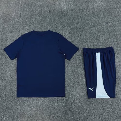 Adult Uniform 2026-2027 Manchester City Dark Blue Soccer Training Jersey and Shorts Football Kits