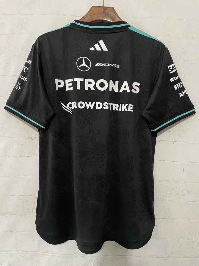2026 Mercedes Black T-shirt Mecedes Racing Jersey