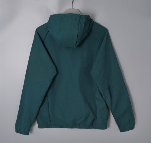 2026-2027 Real Madrid Dark Green Soccer Windbreaker Jacket Football Jacket