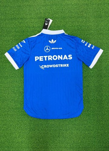 Player Version 2026 Mercedes Blue/White T-shirt Mecedes Racing Polo