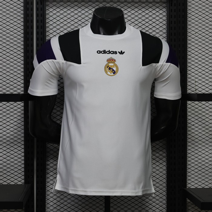 Player Version 2026-2027 Real Madrid White EQT Soccer Jersey Real Football Shirt