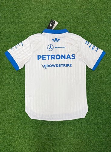 Player Version 2026 Mercedes White/Blue T-shirt Mecedes Racing Polo