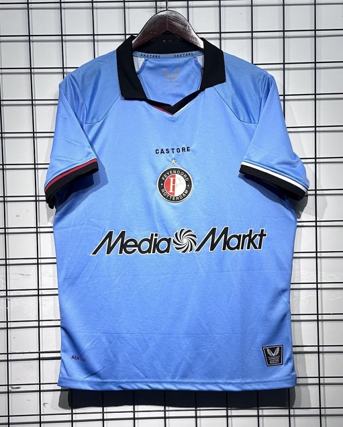 Fan Version 2026-2027 Feyenoord Rotterdam Away Blue Soccer Jersey Football Shirt