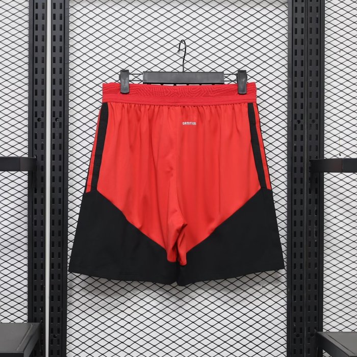Player Version 2026-2027 Manchester United Red/Black Soccer Training Shorts Football Shorts