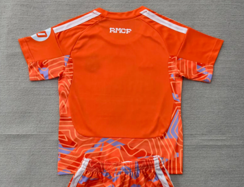 Fan Version 2026-2027 Real Madrid Orange Goalkeeper Soccer Jersey Real Football Shirt