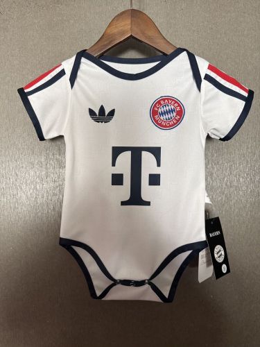 Baby Cloth 2026-2027 Bayern Munich Away White Soccer Jersey Baby Onesies