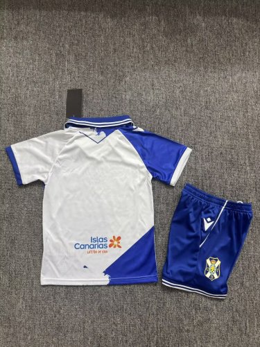Youth Uniform Kids Kit 2026-2027 Tenerife Home Soccer Jersey Shorts Child Football Set